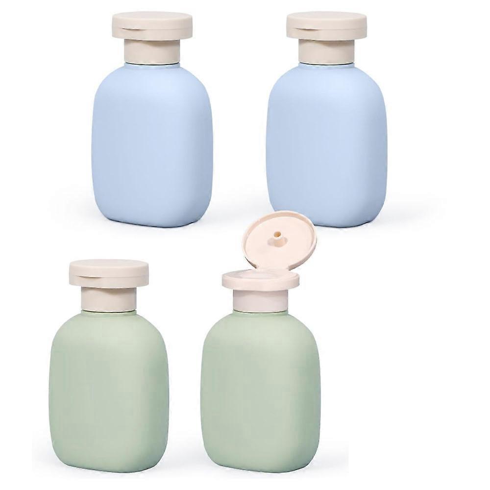 Plastic Travel Shampoo Bottles, 4pc Empty Plastic Squeeze Bottles