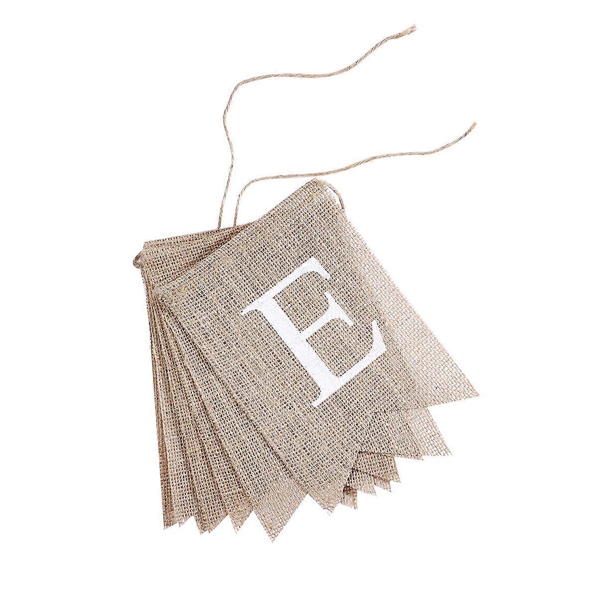 Welcome Home Garland Banner with Special Lettering for Family Party Decoration Beige Linen 2 8M