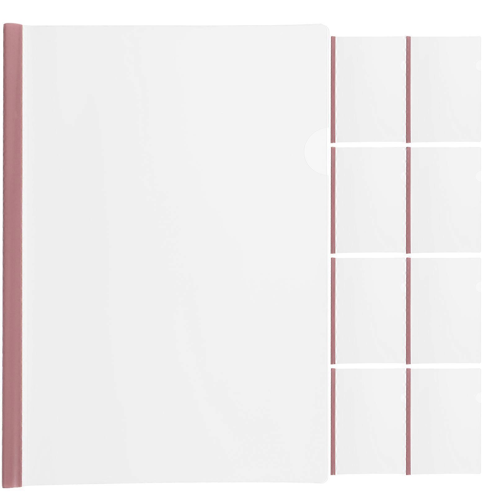 Transparent Document Organizer Folders with Sliding Bar File Binder – 10pcs Set for School, Office and Business Use