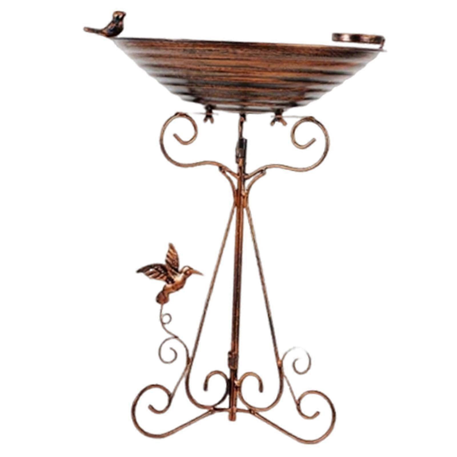 Bird Bath Bowl Decorative Birdbath with Feeder for Garden Decking Outside