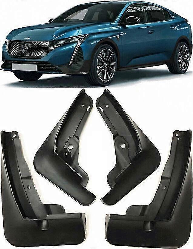 2025 Full Set Splash Guards Mud Flaps Fender For 2022-2024 Peugeot 408 MK II