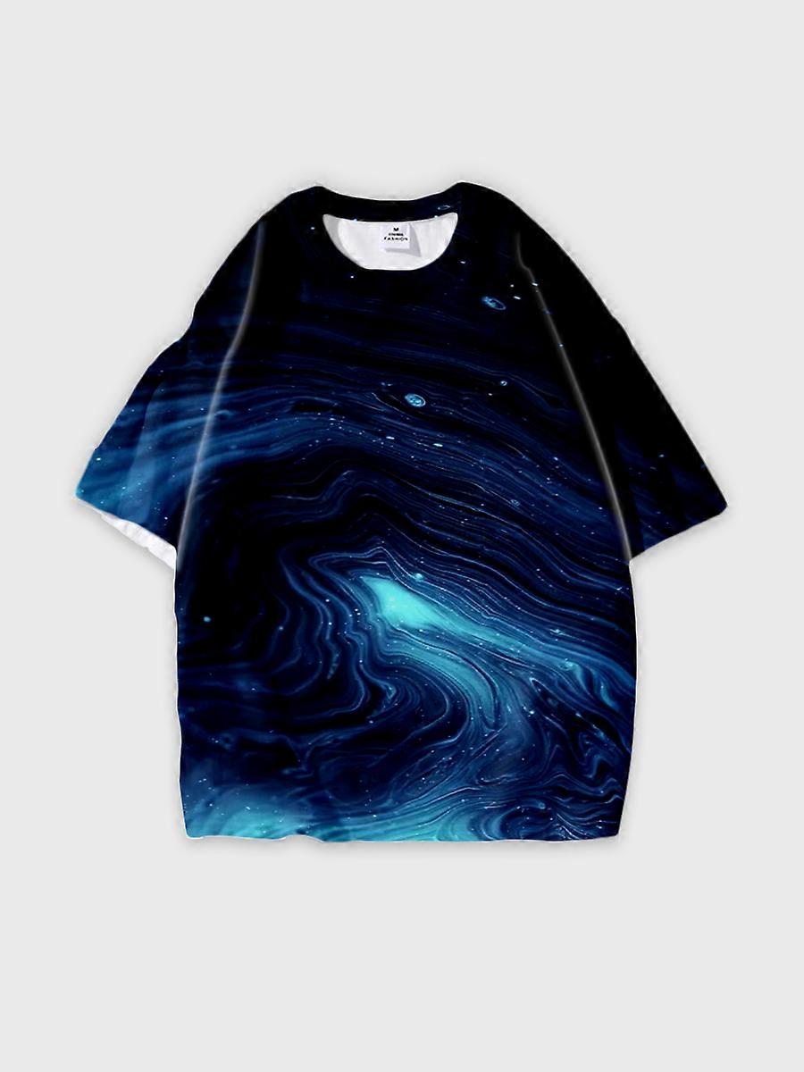 T-shirt round neck Pattern loose short sleeve B379