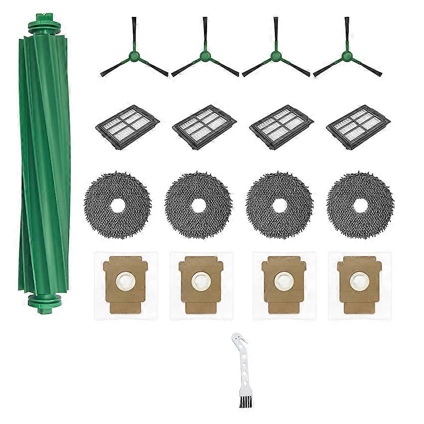 Main Brush Side Brush Filter Rag Dust Bag Accessories for Irobot Roomba Plus 405/505 Combo 18pcs