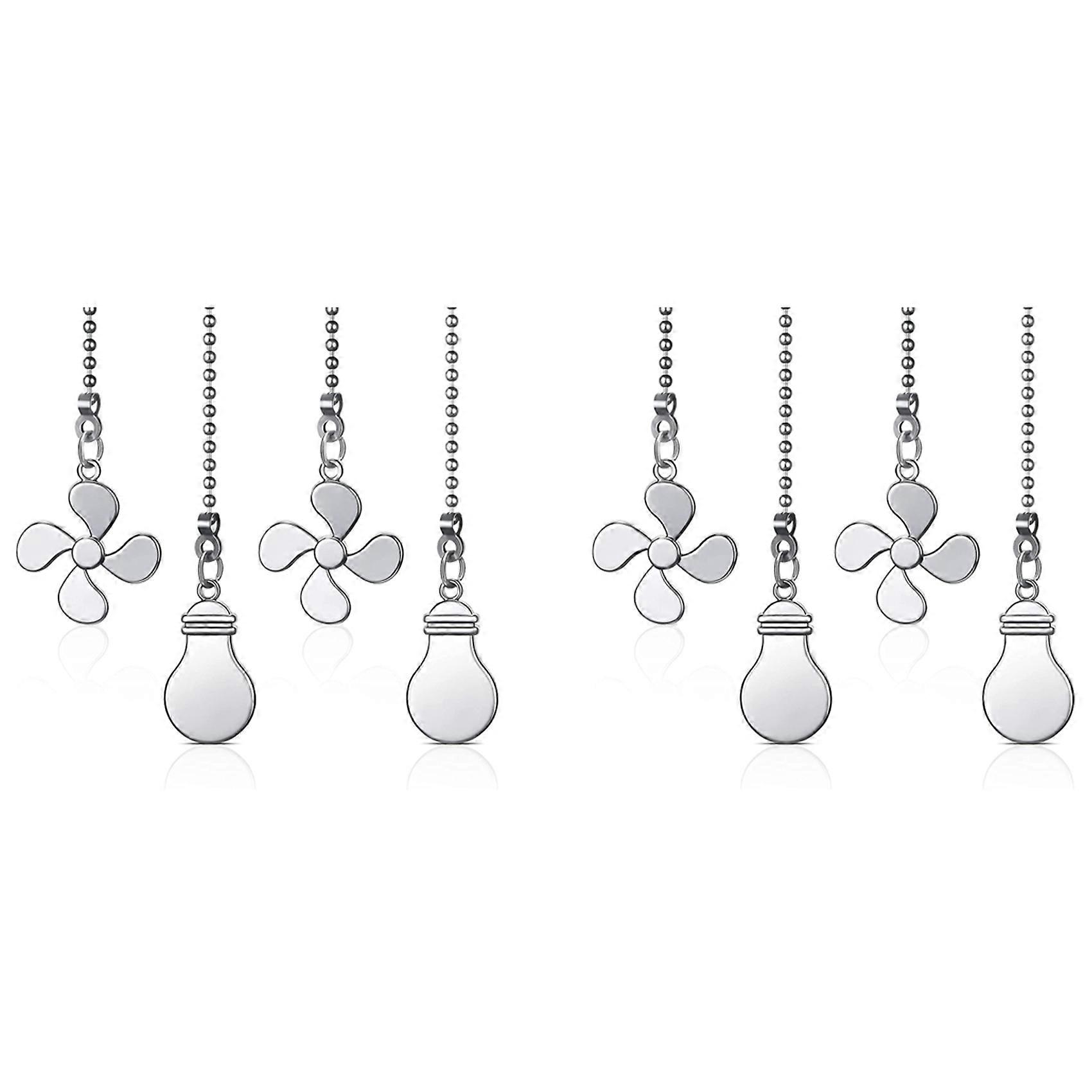8x Ceiling Fan Pull Chain Fan Extension Chain Fan Chain Pulls Decorative 12 Inch Ceiling Fan Chain E