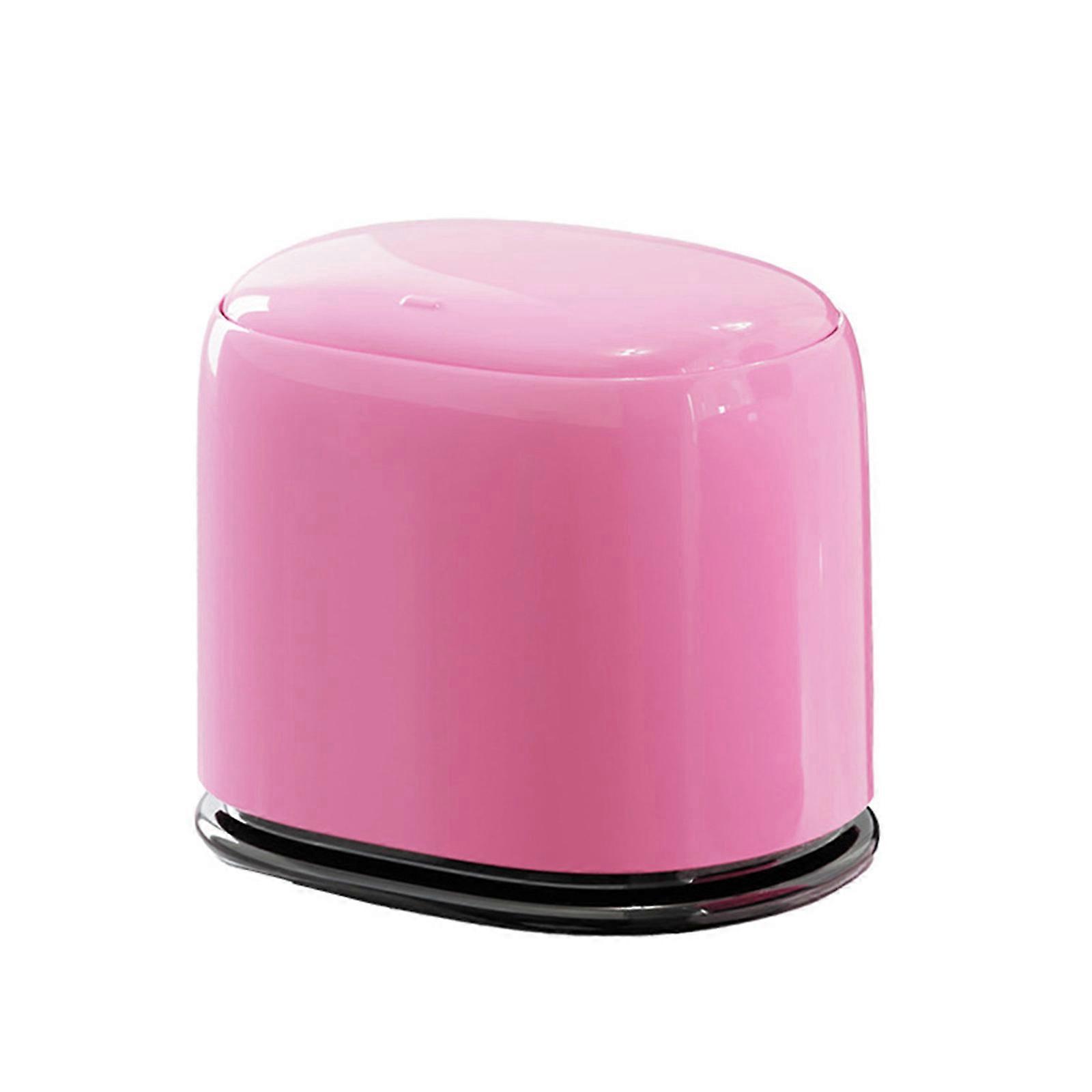 Compacts Design Colorful Mini Desk Trash Can Press Lid Garbage Bin For Paper Waste Home Office Organization Multicolor