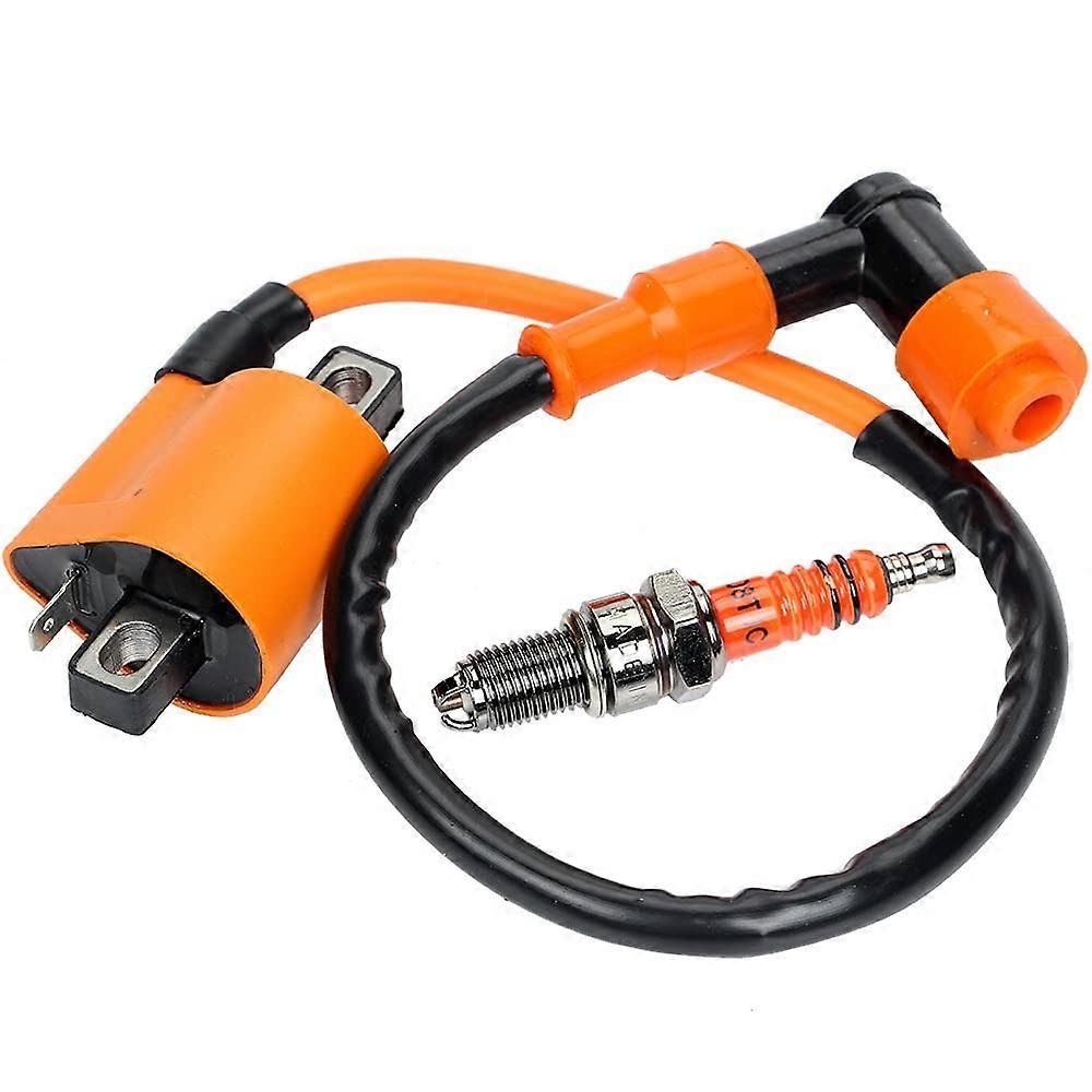 Tuning Ignition Coil D8TJC Spark Plug Bashan Shineray Jinling Loncin Quad/ATV 125 150 200 250 CCM