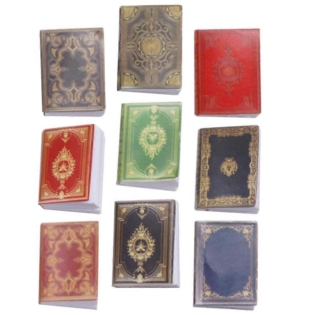 Miniature Dollhouses Books 9Pcs Decorative Toys for Miniature Enthusiasts Assorted Decoration