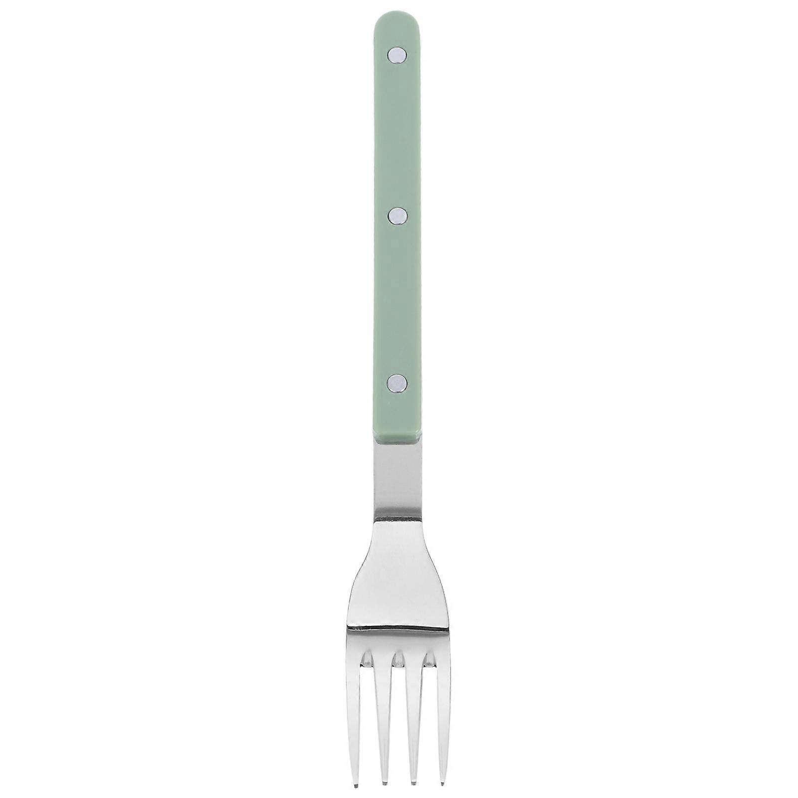 Steel Salad Fork Elegant Dining Fork Sturdy Construction Formal Dining Long Handle 8×1×0.9in For Steak Dessert 1Pack