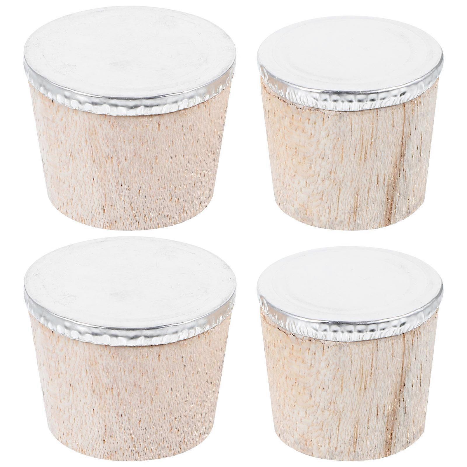 4pcs Wooden Stopper Replacement Kettle Plugs for Bottles