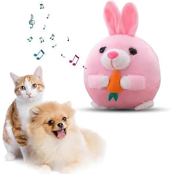 USB powered pet toy, bouncing ball, interactive jumping pig, electric sound (1 pc) E