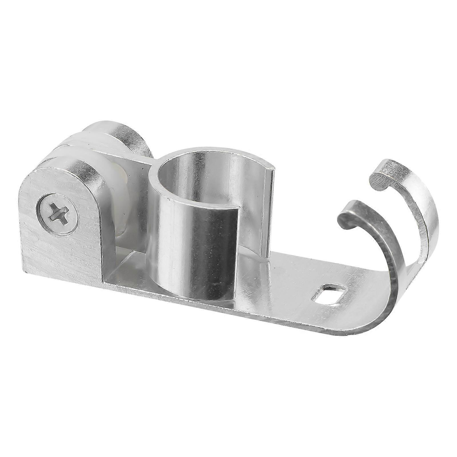 Multifunctional Space Aluminum Shower Seat with Hook for Home Silver Adjustable and Durable 3.5 Inch
