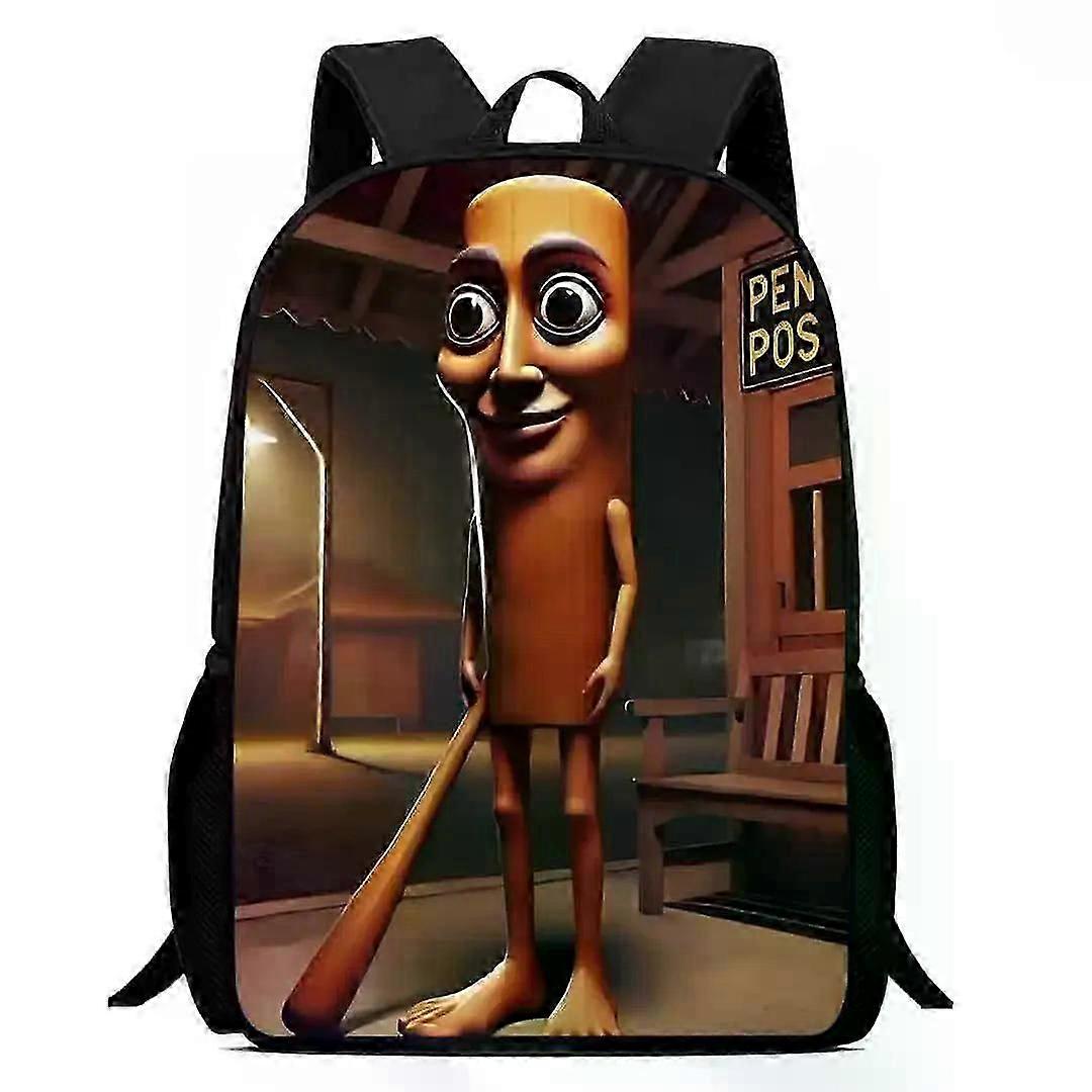 حقيبة مدرسية Tralalero Tralala حقيبة ظهر Tungtung Sahur Brainrot حقائب مدرسية للأطفال في الهواء الطلق الرياضة حقيبة ظهر السفر أنيمي حقيبة ظهر هدايا