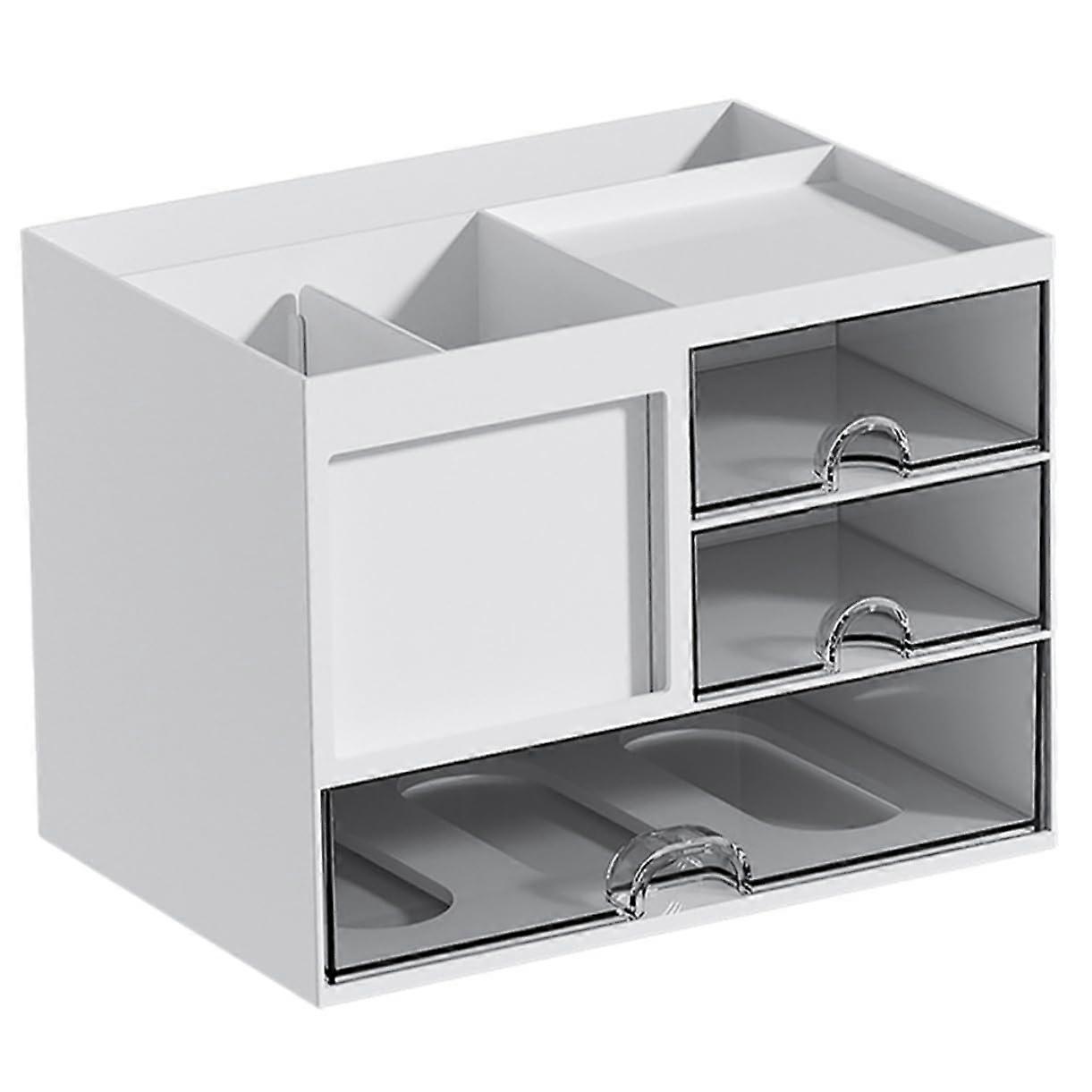 Desk Organizer Transparent Storage Box For Pens And Stationery, Space-Saving Desk Organizer, Versatile And Robust