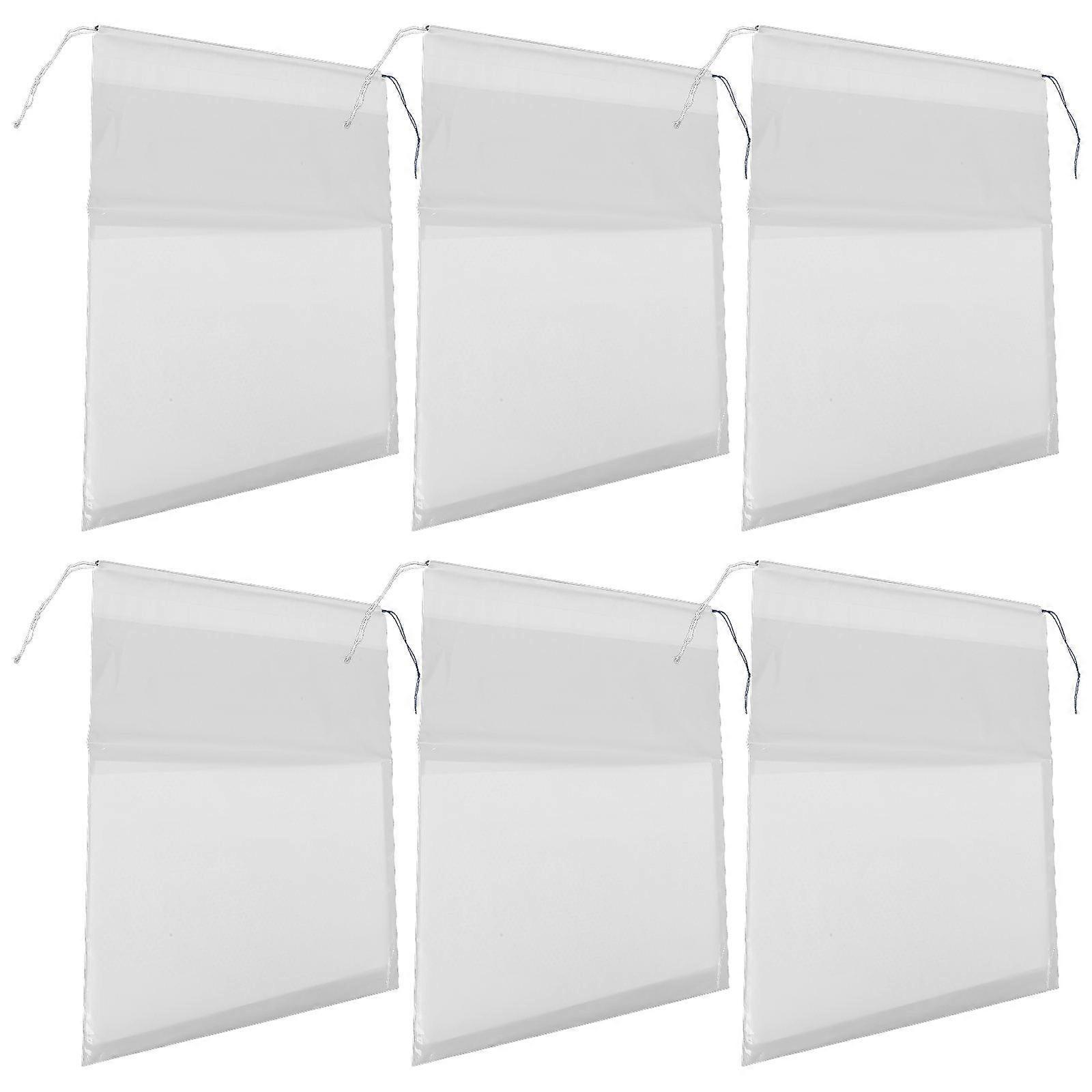 Portable White Vomit Bags for Travel with Large Capacity Self Sealing Disposable PE Bag 20 Pcs