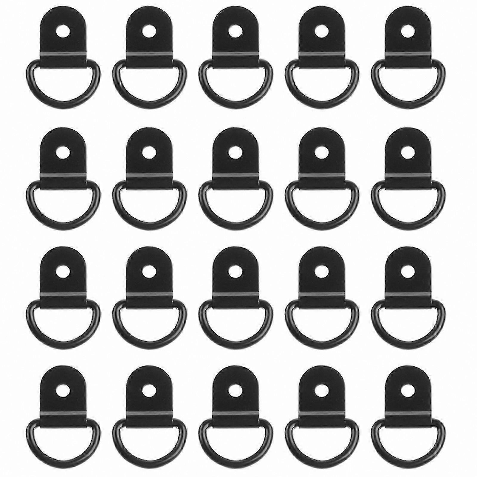 20-Pack Heavy Duty Cargo D-Ring Tie-Down Anchors for Trailers and Vehicles