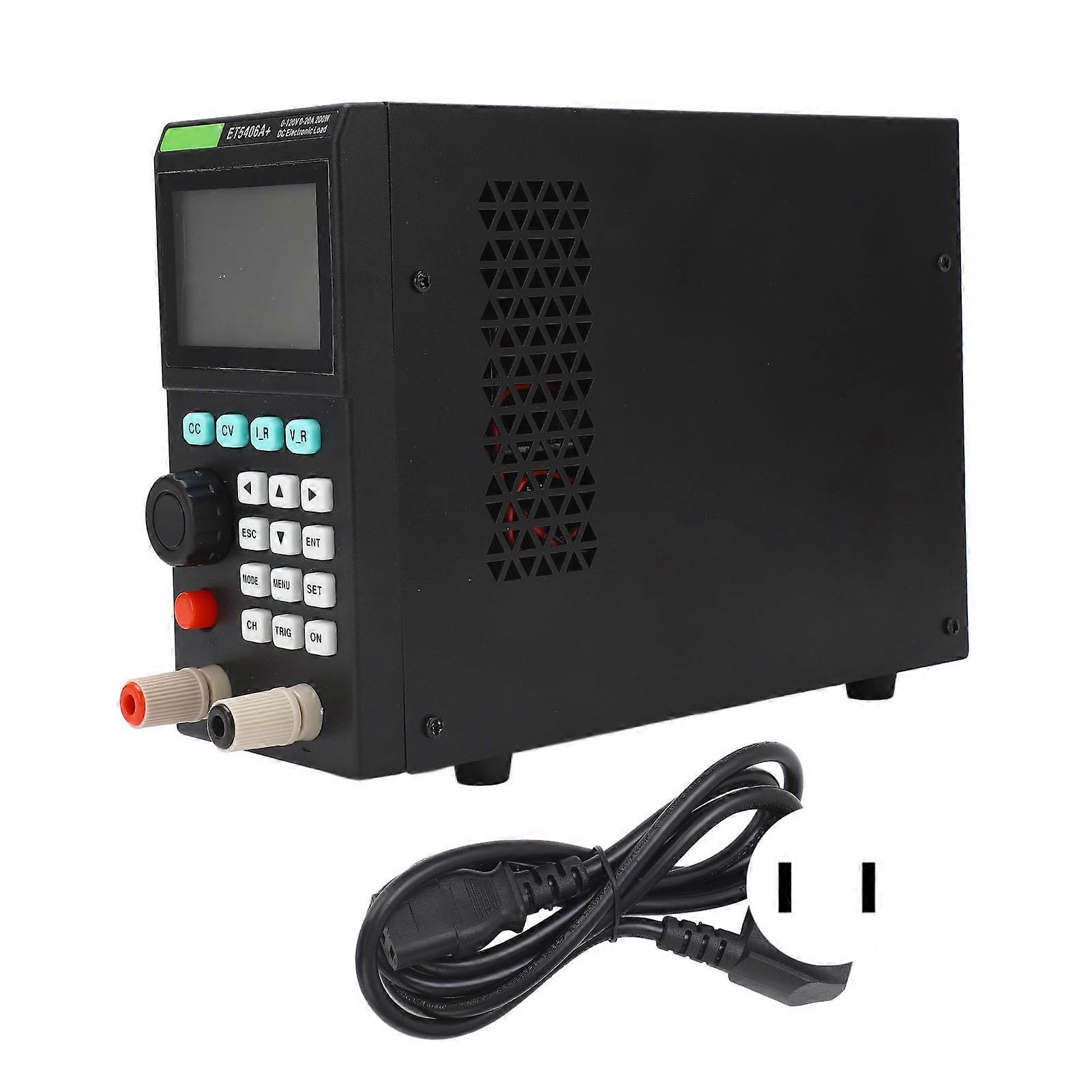 Programmable DC Electronic Load Tester 0-20A 200W, Single Channel Battery Capacity Detector for Power Supply Discharge Test