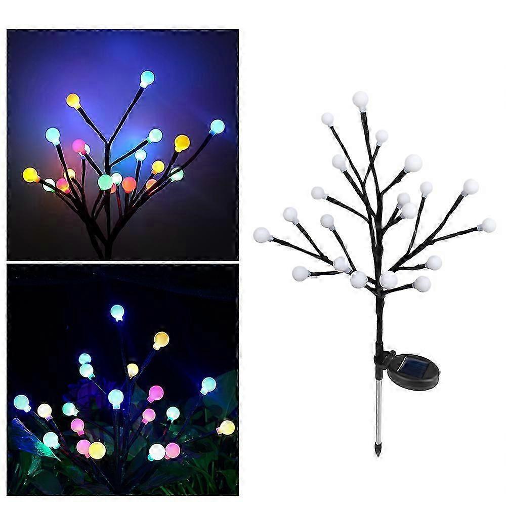 Led Light Branches Leaves Shape Waterproof Garden Ball Lights 1Set