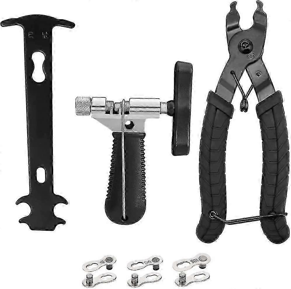 3 In 1 Bicycle Bike Chain Tool Set - Bike Chain Breaker / Chain Wear Checker Measurement Tool / Chain Link Plier For Any Type Of Bicycle: City Bike /