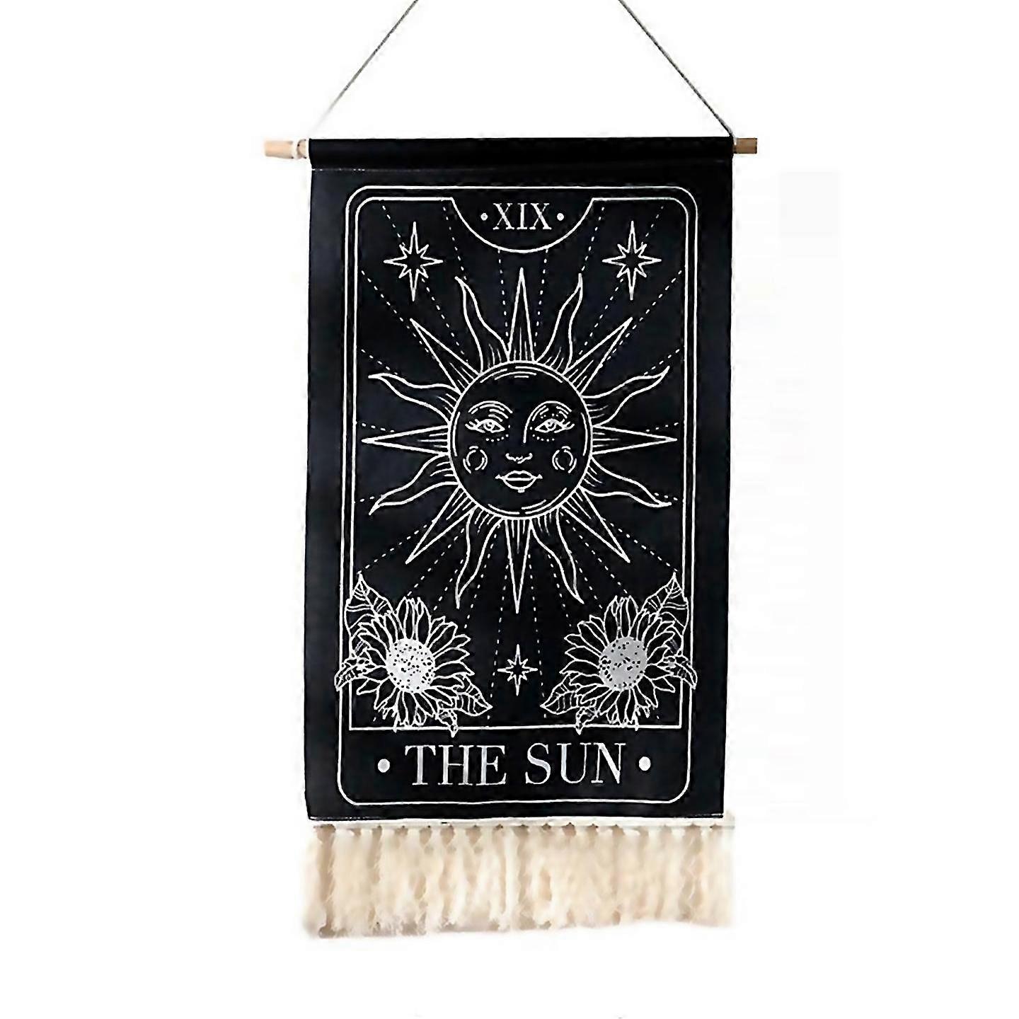 For Printed Tassel Tapestry Decorative Hanging Background Wall Cloth A