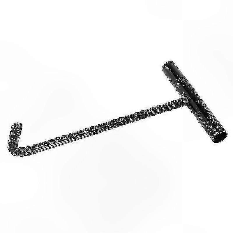 Durable T-Shaped Hook for Manhole Covers and Rolling Doors