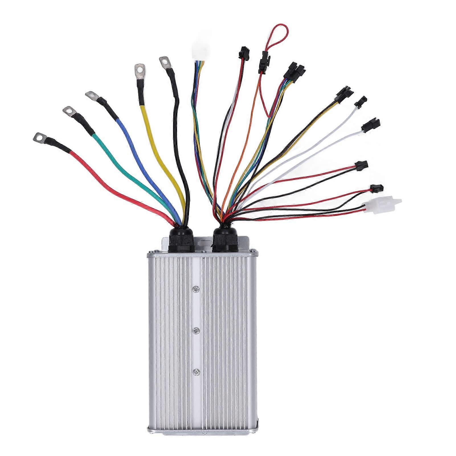 48V 72V 60A Dual Mode Sine Wave Controller with Aluminum Alloy Housing and SelfLearning Function for Scooter Lithium Battery Adjustment