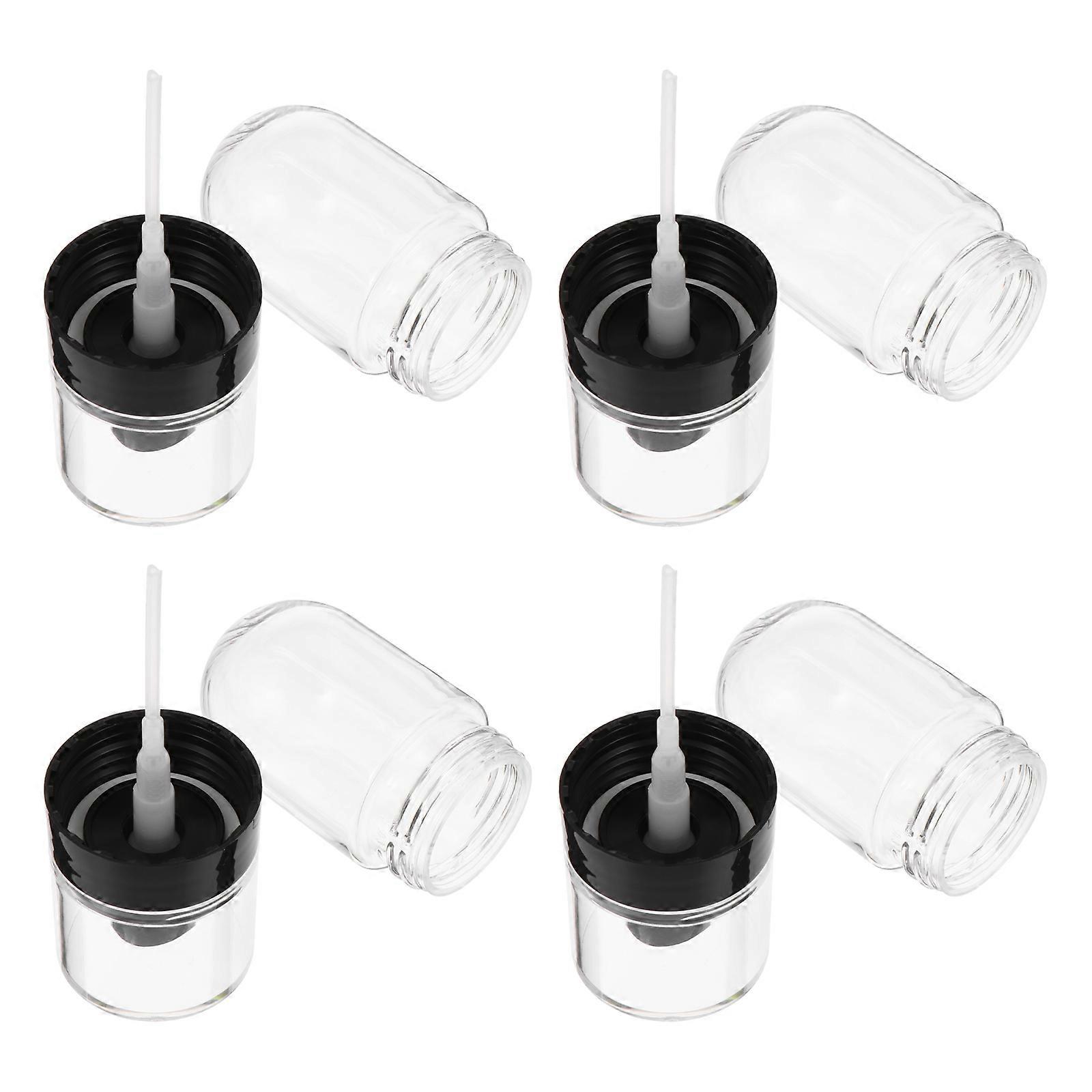 a refined and professional product description for your **4pcs Fine Mist Spray Bottle Refillable Inverted Travel Cosmetic Bottles with Leakproof