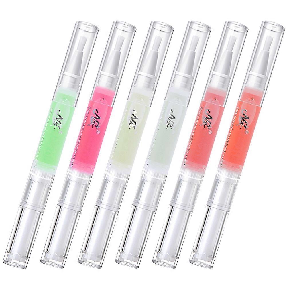 Nail Nourishing Pen Set 6Pcs Ideal For Everyday Use By Women Featuring Assorted Color Small And Light Weight