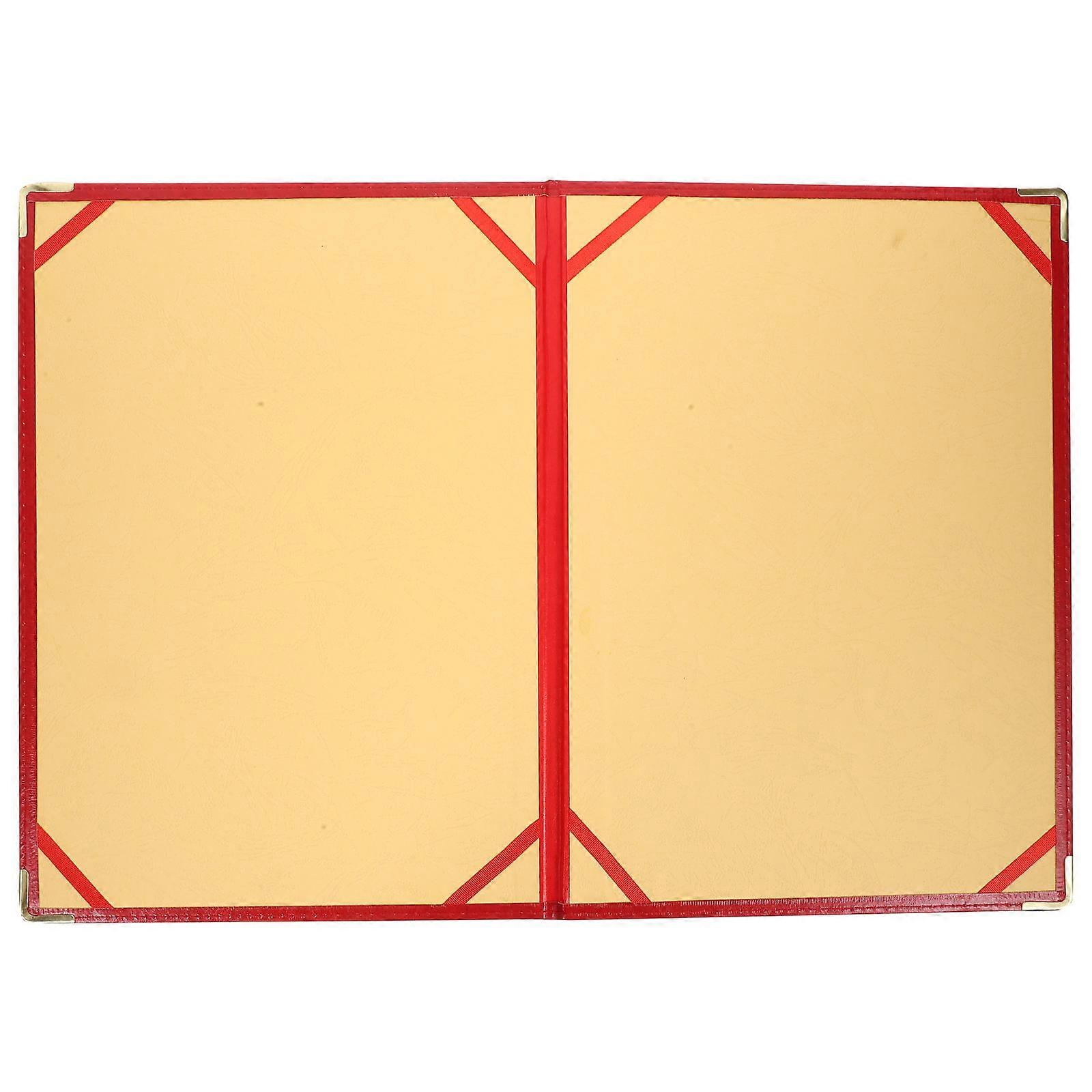 File Organizer Binder Portfolio Folder For Office Supplies 31.70X22.70X1.00CM Red Document Organization 1Pack