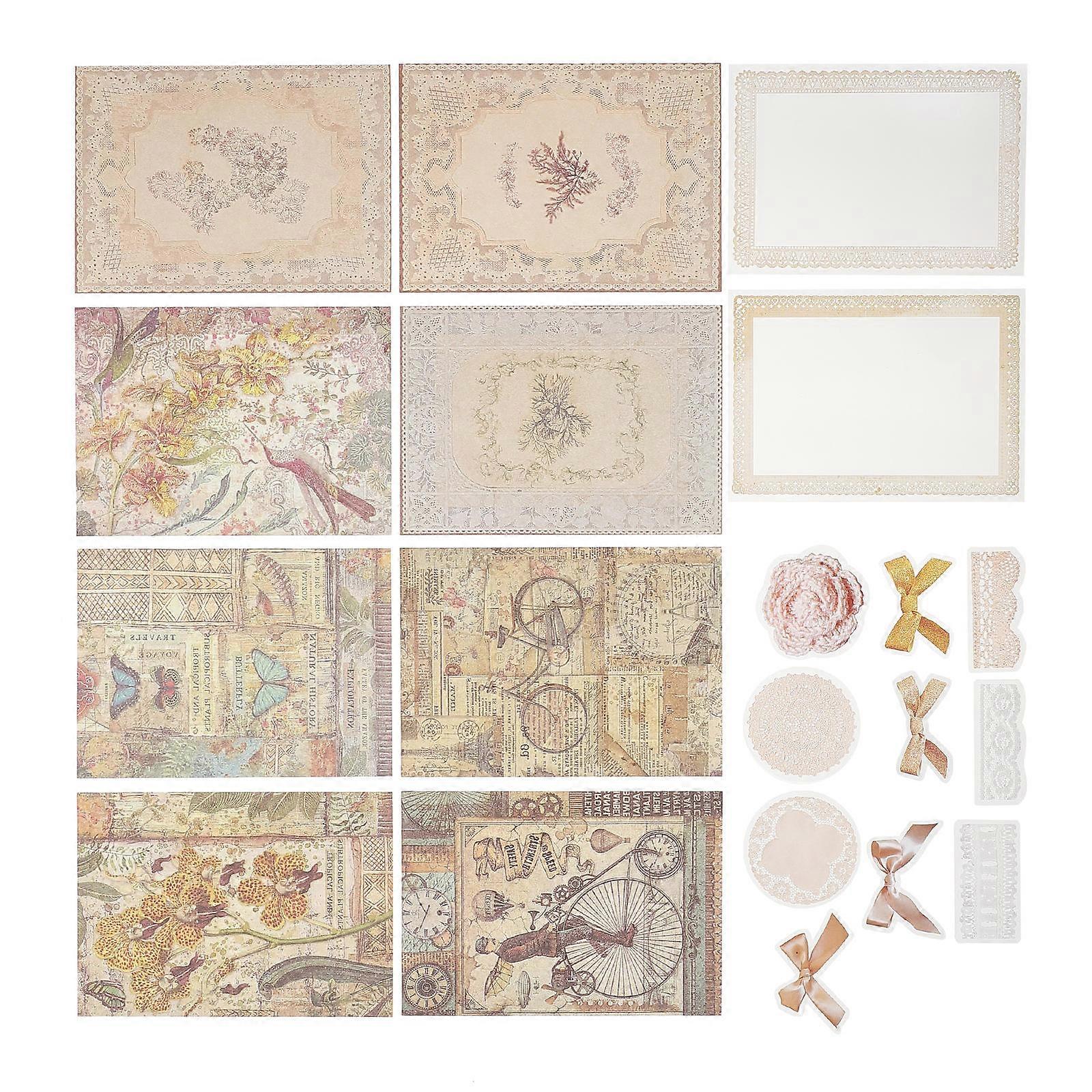 Decorative Craft Paper For Craft Projects Handmade Greeting Cards 0.01X10X14CM Good Printing Technology 1 Set