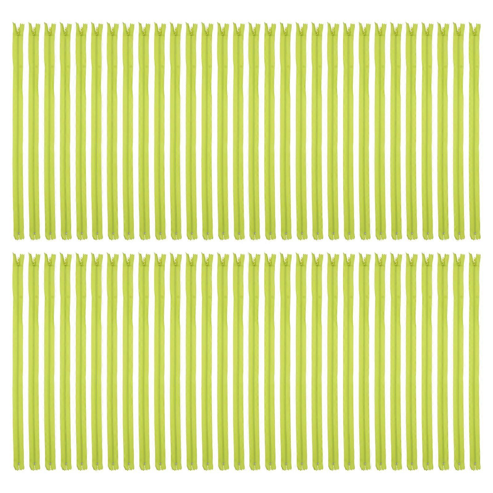 Sewing Zippers For Artisans And Tailors 51cm X 2.6cm X 0.5cm Green Invisible Zippers For DIY Projects 100Set