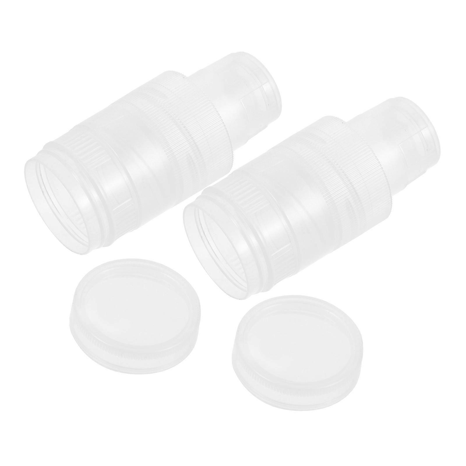 WORGEOUS 2 Sets Plastic Jam Container Storage Honey Bottle Lids