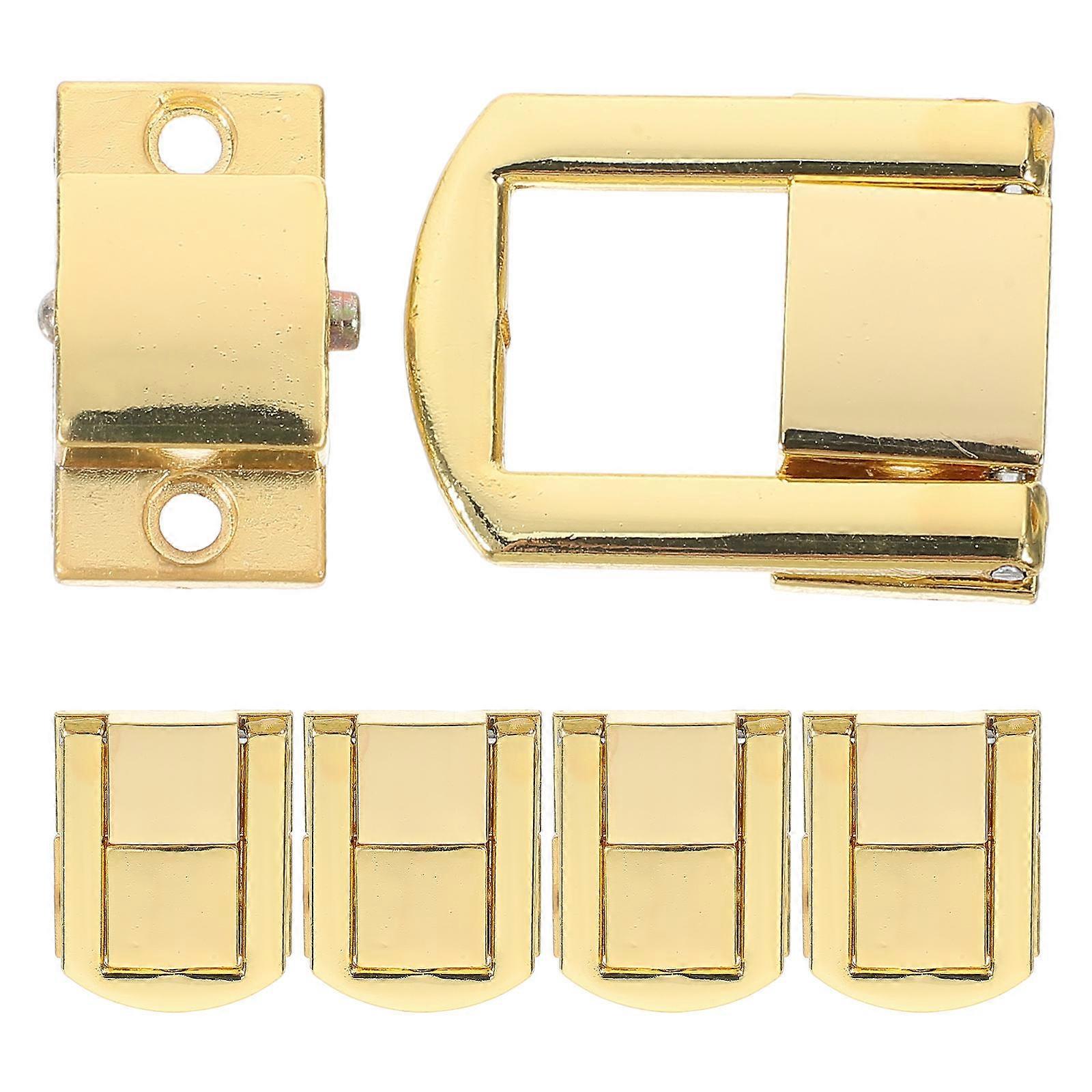 5pcs Retro Decorative Toggle Catch Lock for Suitcase Chest Trunk Jewelry Box and Craft Projects Replacement Latch Clasp