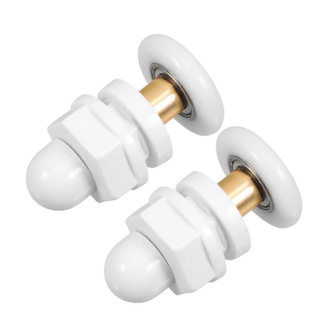 Metal Pulleys Roller Set of 2 for Shower Sliding Doors Easy Installation Precision Bearings Smooth Operation