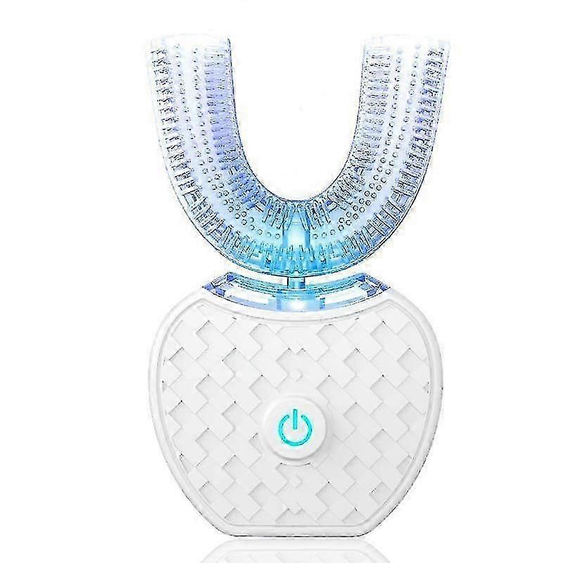 Electric Toothbrush,automatic Toothbrush,u-shape Sonic Toothbrush Teeth Whitening Kit With Replacement Brush Head