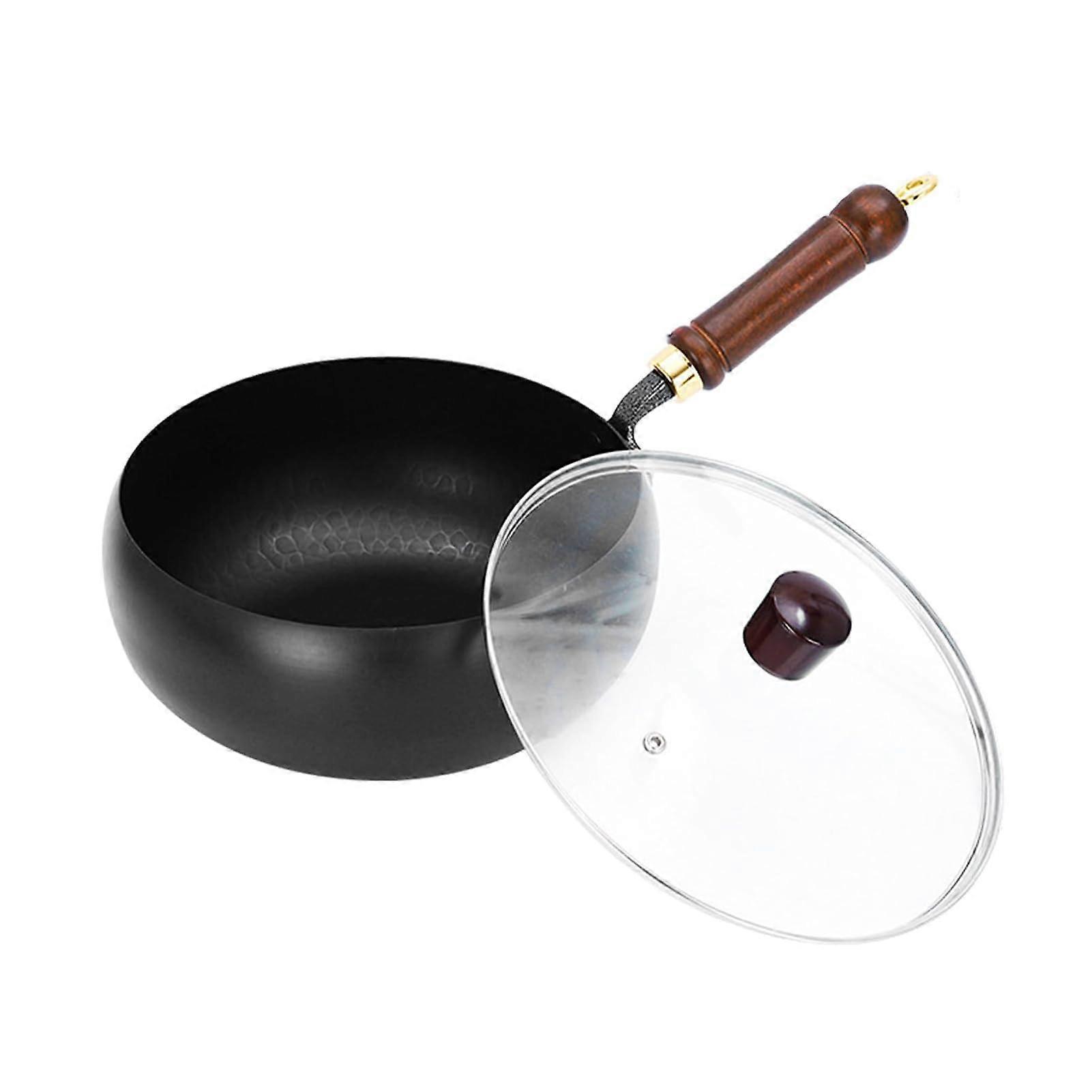 Japanese Iron Pan Hammer Pattern Frying Pan,HandForged Nonstick Ironpan (26cm)