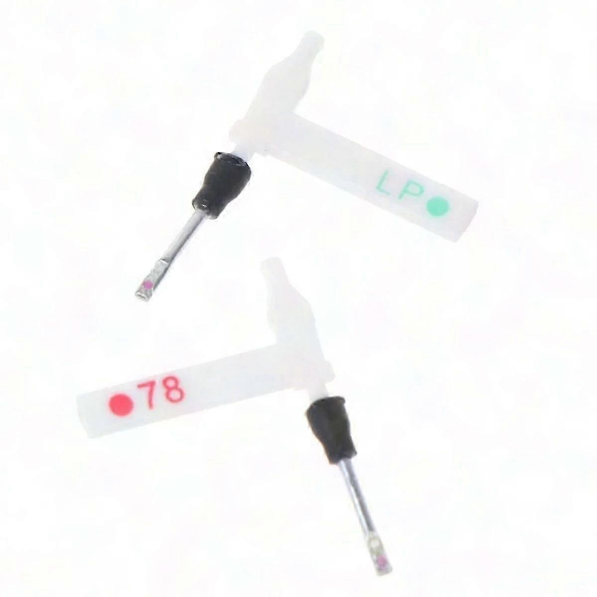 Vinyl Record Player Turntable Dual Moving Needle for LP with Ruby and Sapphire Stylus