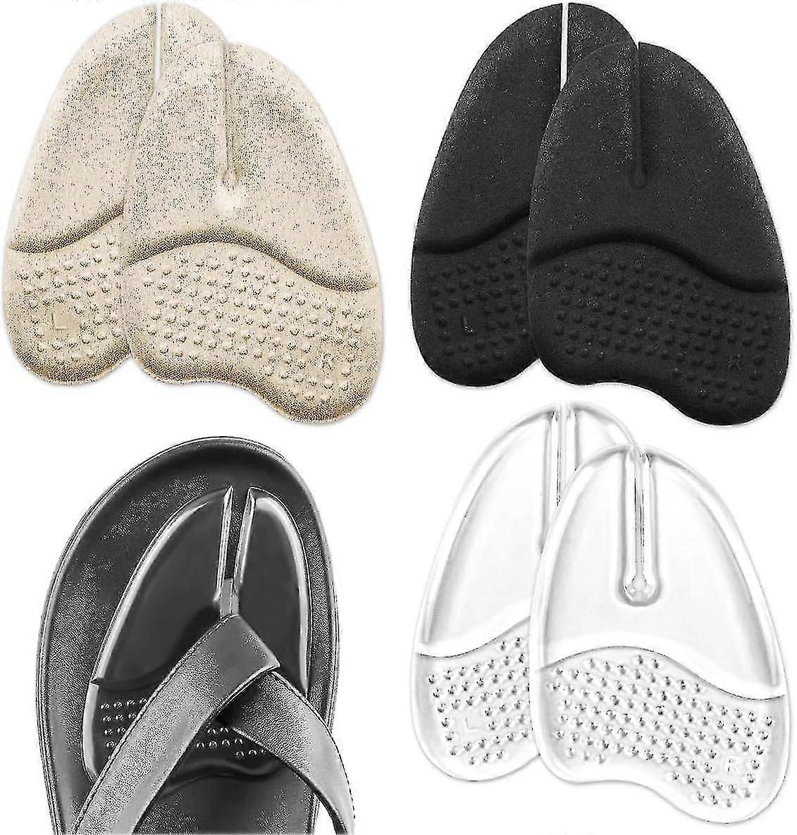 3 Pairs Metatarsal Pads For Flip Flops, Gel Metatarsal Pads For Flip-flops Thong Sandals, Forefoot P