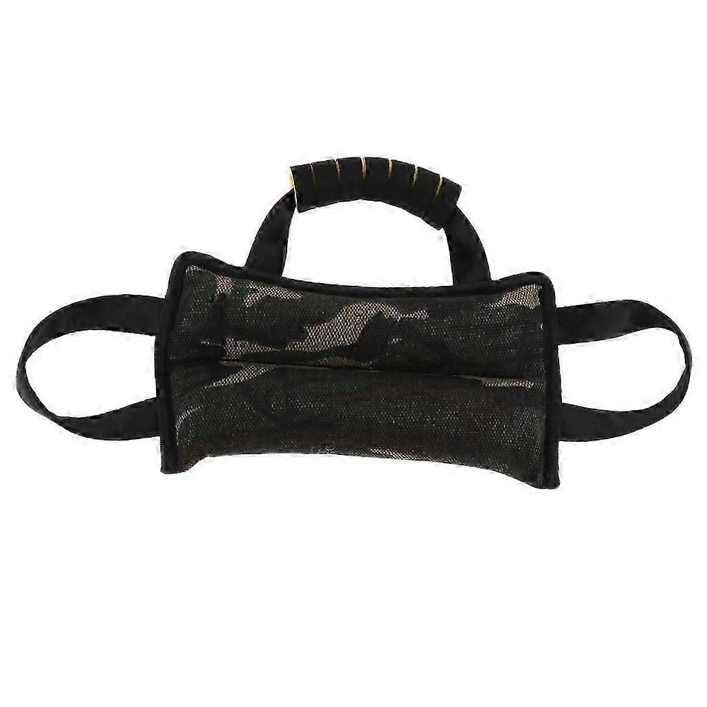 ペット犬バイトキャンバス枕咀嚼トレーニング用品 3 ハンドル付き