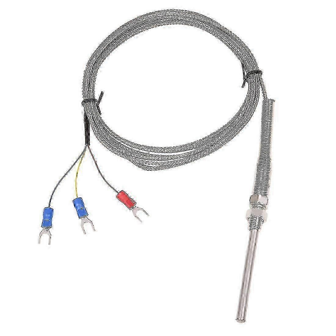 0-400C PT100 Type 5mm x 50mm Temperature Controller Thermocouple Probe Edition 0820