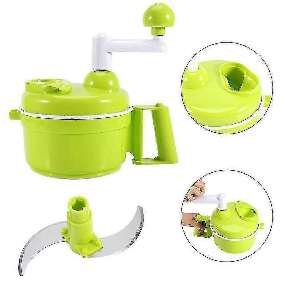 Multi-Function Manual Kitchen Food Processor - Meat Grinder, Vegetable Chopper & Shredder for Easy Meal Prep and Cooking