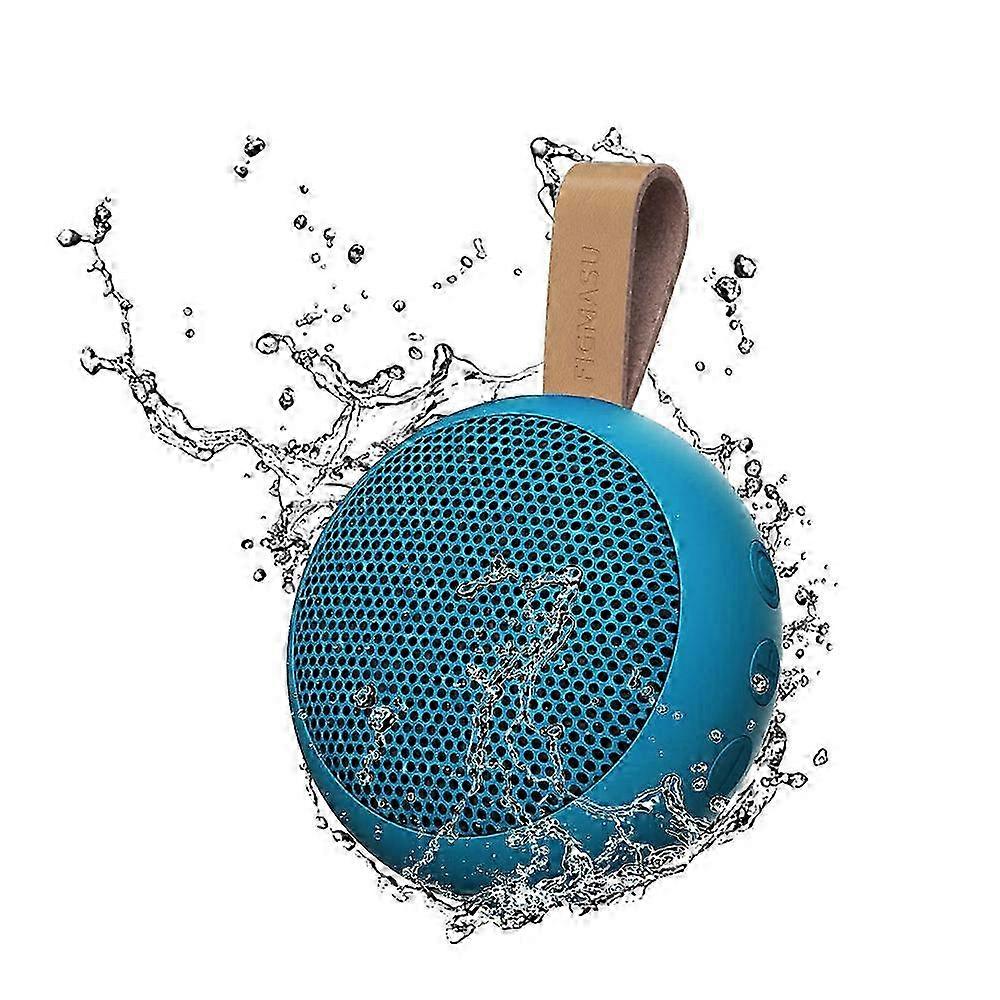 Mini Portable Bluetooth Speaker - Waterproof for Pool & Beach, Navy Blue