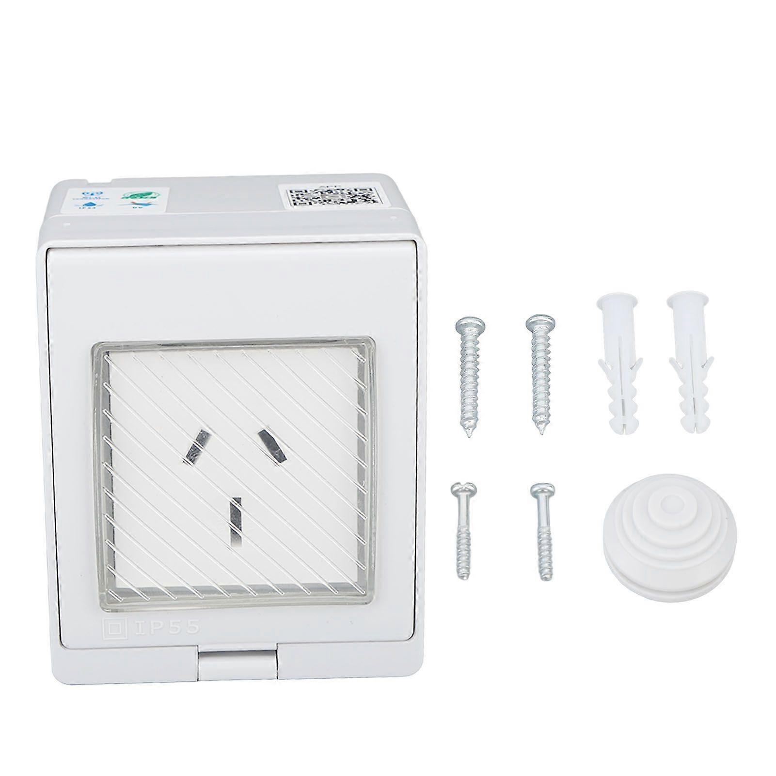 WiFi Smart Socket PC ABS IP55 Waterproof APP Remote Control Power Outlet for Bathroom Outdoor