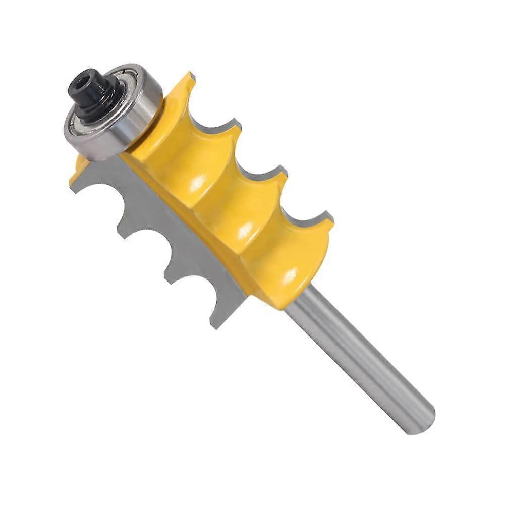 6mm 1/4 Inch Shank Triple Bead Router Bits Set | Large Molding and Triple Flute Woodworking Cutter
