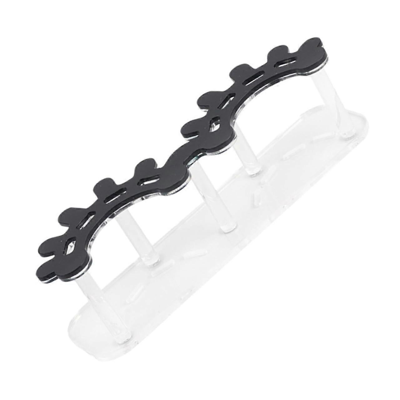 Acrylic Lash Shaped Tweezer Holder Organizer For Eyelash Extensions, Durable Slot Display Rack For Salons And Home Use