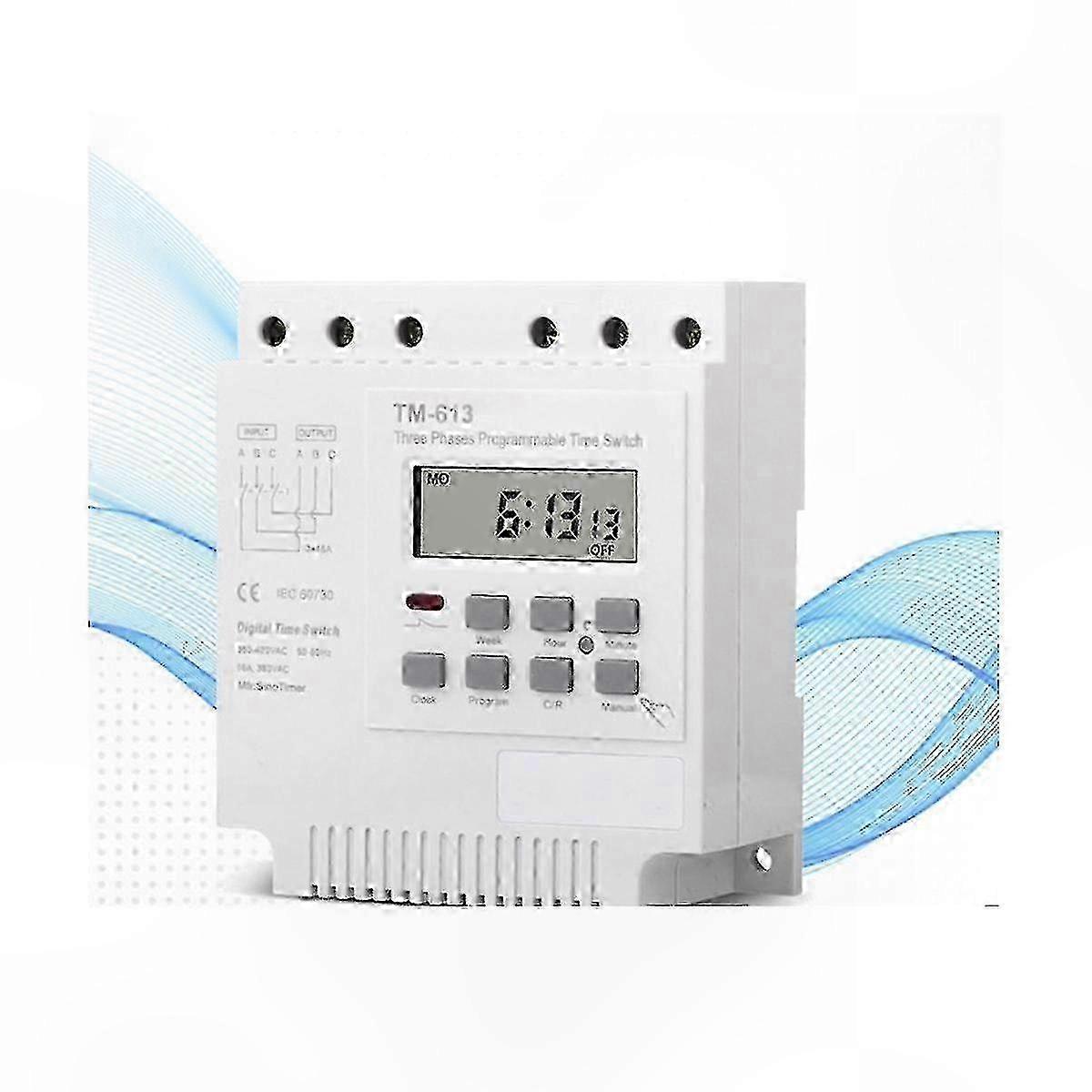 Programmable Timer Switch with Backlight for Three-Phase 380V/415V Power Supply