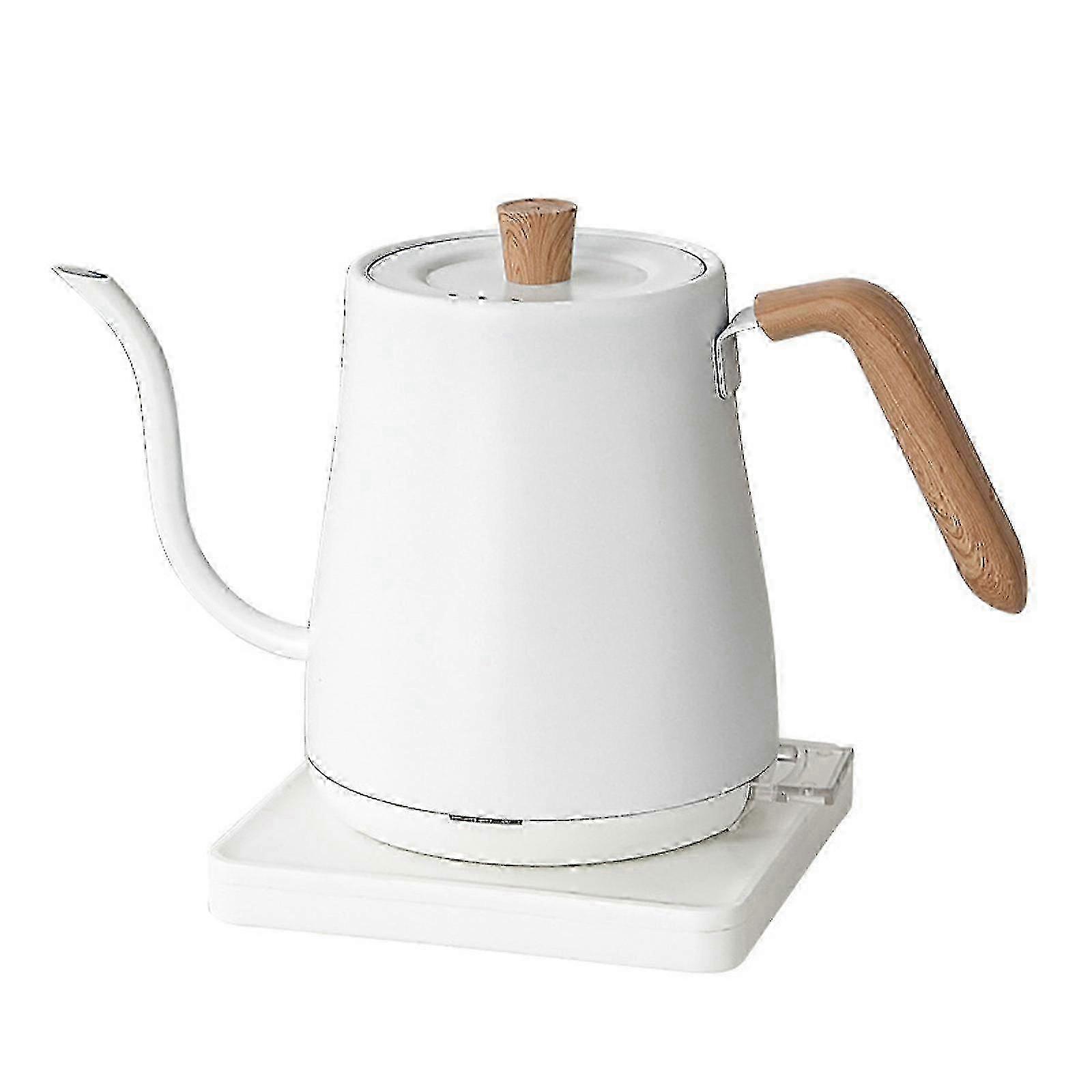 Bouilloire électrique à col de cygne en acier inoxydable 2025 800ML pour café et thé - Chauffage rapide, arrêt automatique et protection contre l’ébullition à sec