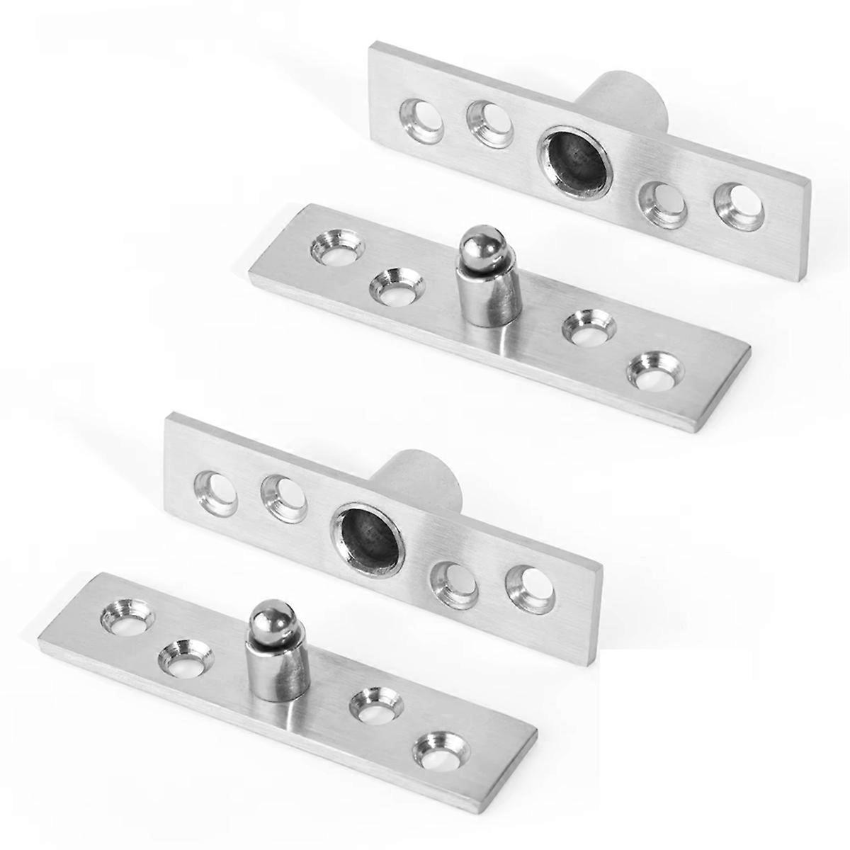 Pivot Hinge Central and Offset-Axes Rotating Hinge Silver