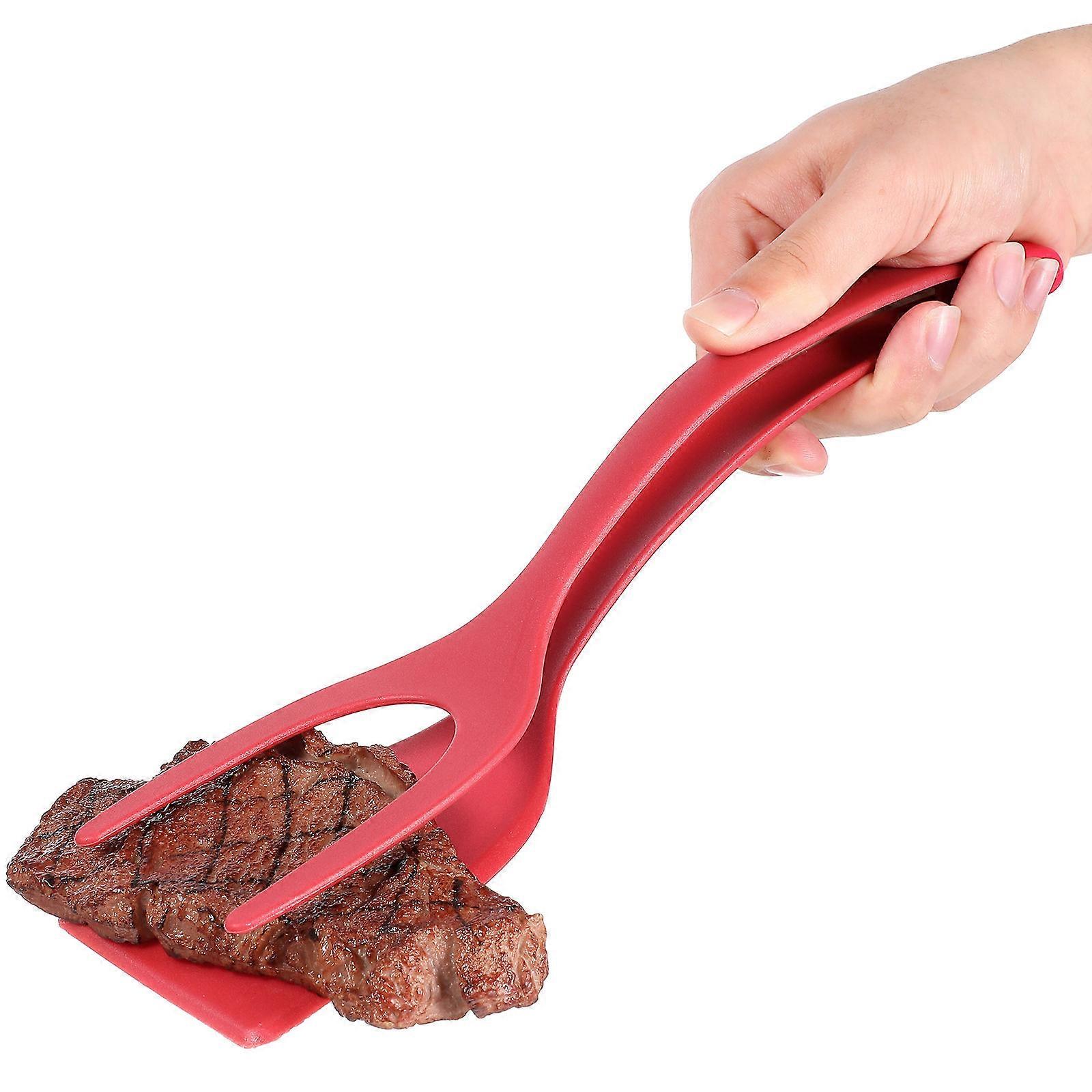 Egg Spatula 2 in 1 Grip and Spatula for Home Kitchen Cooking Tool Red