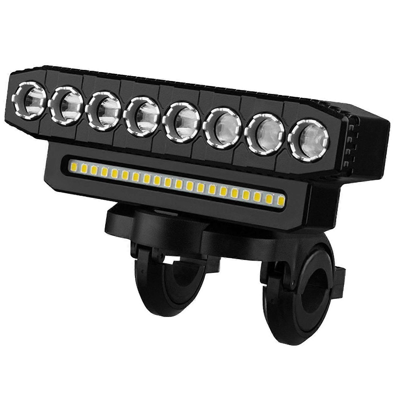 Biike Lamp - Anti-Dazzling 500 Lumen Led biike Lights Front and Rear | Waterproof Light Set with Quick-Release, USB Rechargeable Headlight(Black)
