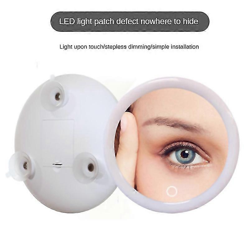 For 10x Magnifying Mirror With Light Makeup Mirror With Lights Compact Led Magnified Mirror For Bath
